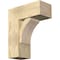 Ekena Millwork Thorton Block Rough Sawn Bracket w/ Offset Brace, Douglas Fir, 8"W x 18"D x 22"H BKT0806X18X22THR05RDF - alternate 1